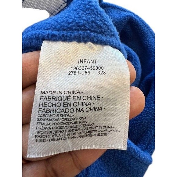 Nike Infant Fleece Hat Mittens Set Blue Baby - Picture 6 of 13